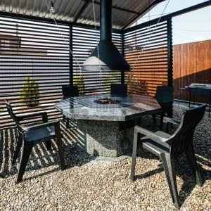 Гриль-стол с плитой - Ночное небо